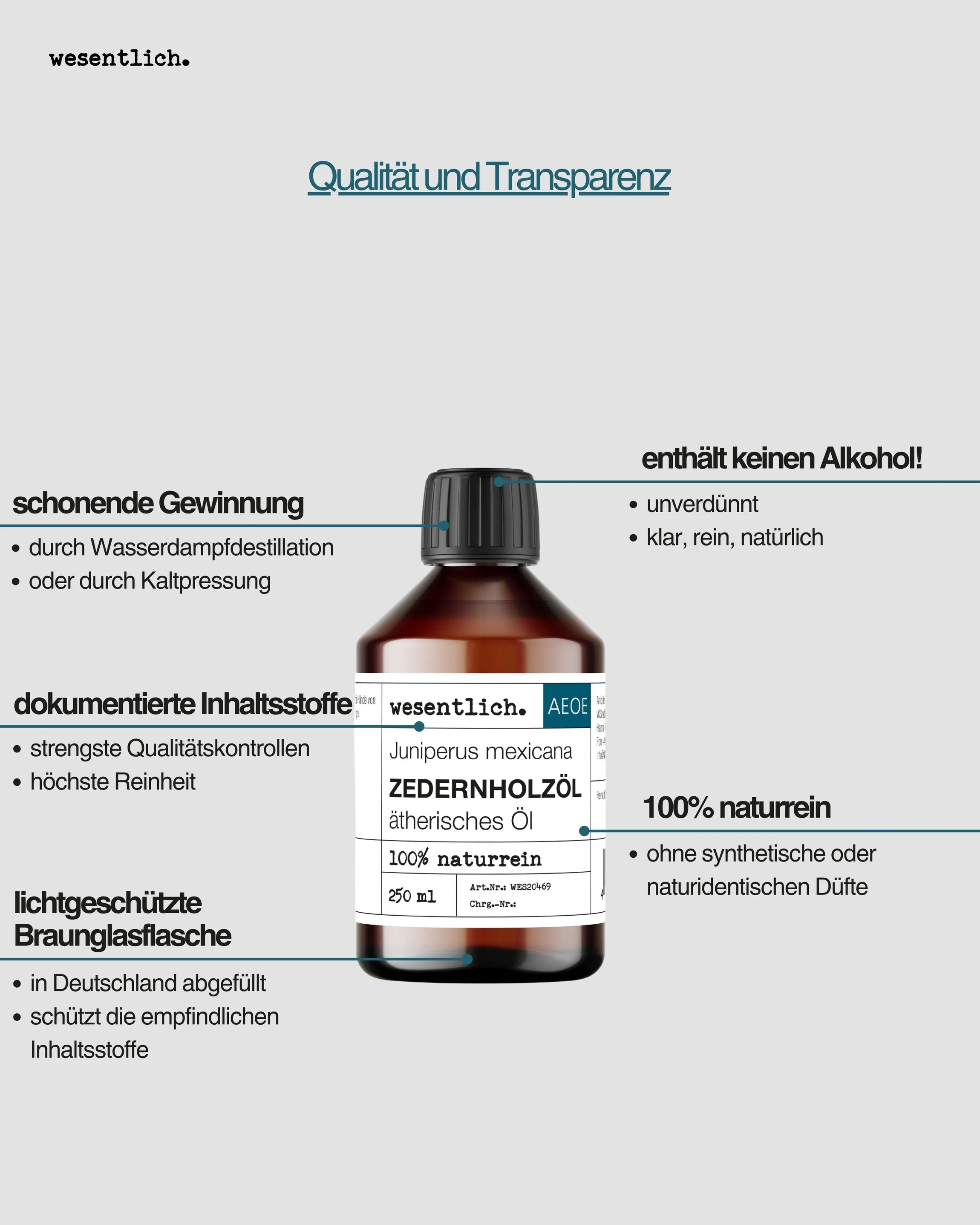 Zedernholzöl  250ml