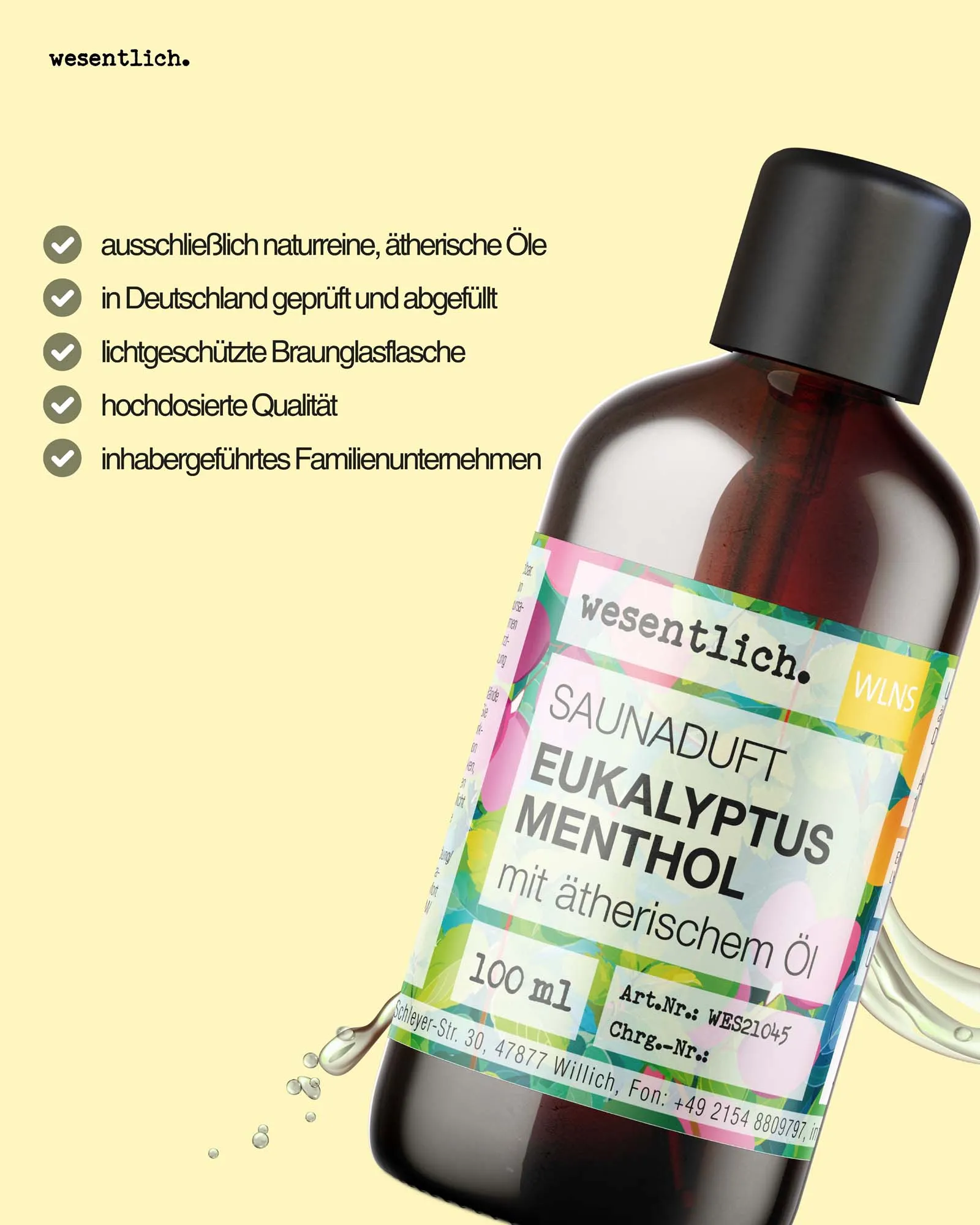 Saunaduft Eukalyptus-Menthol 100ml