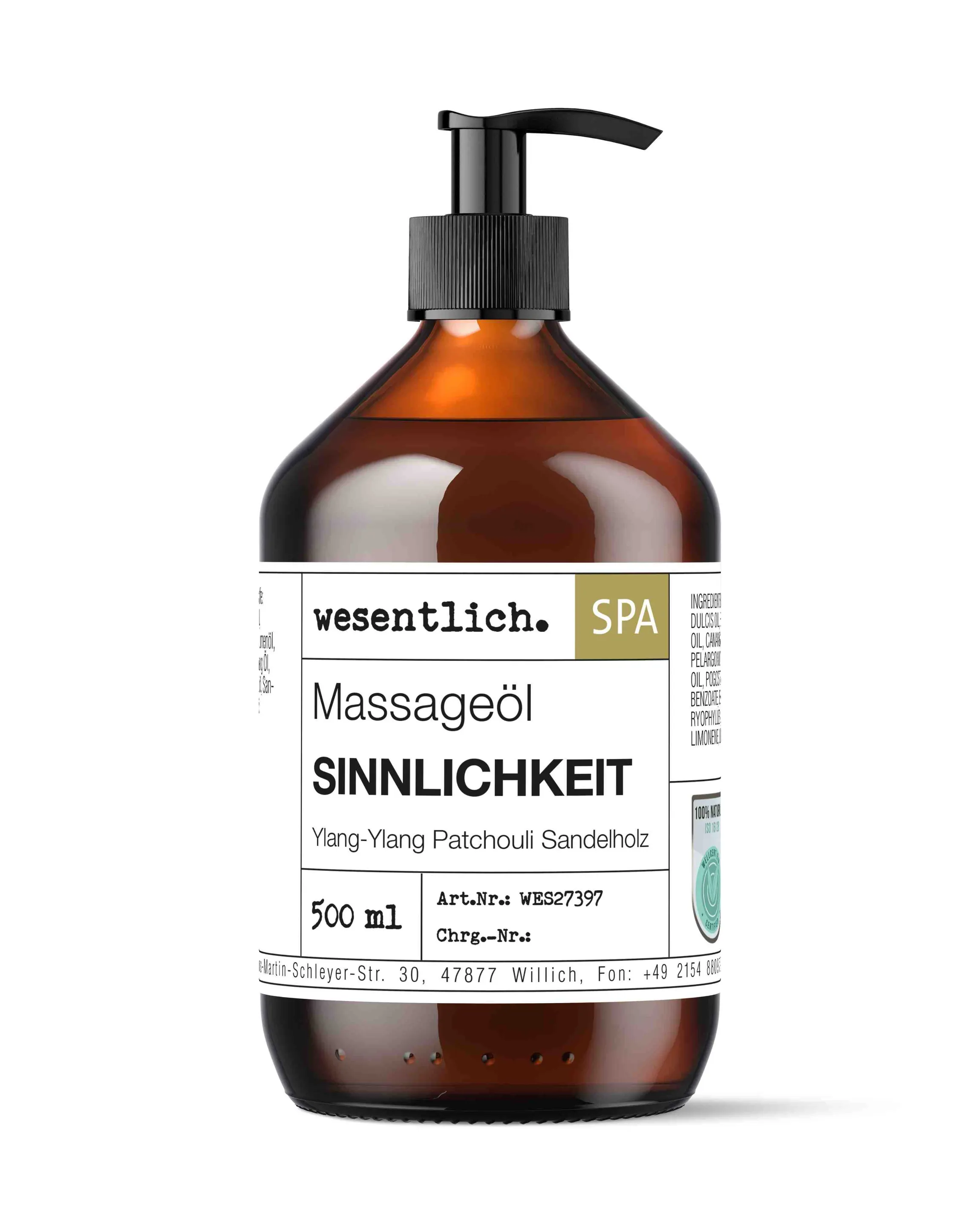 Massageöl "Sinnlichkeit" 500ml