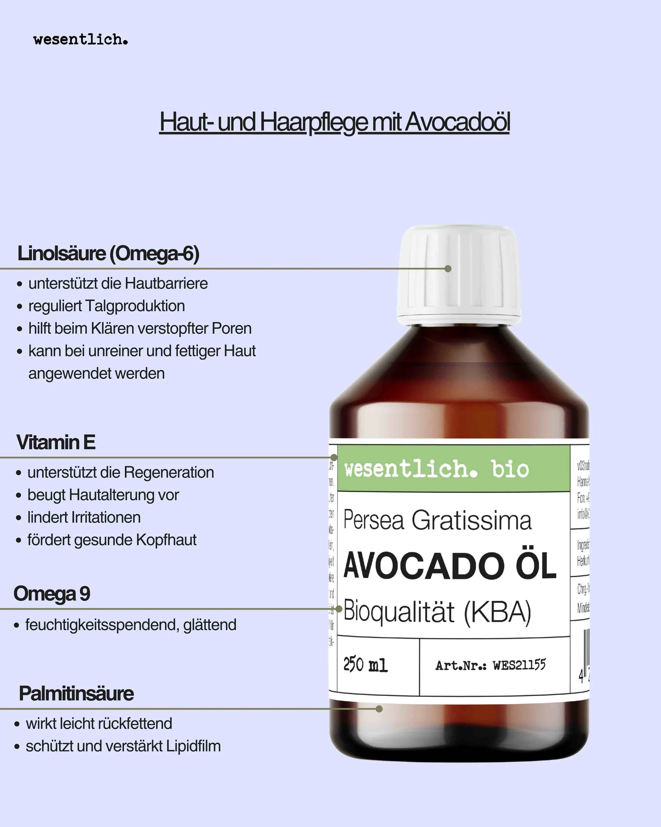 Avocadoöl BIO kaltgepresst 250ml