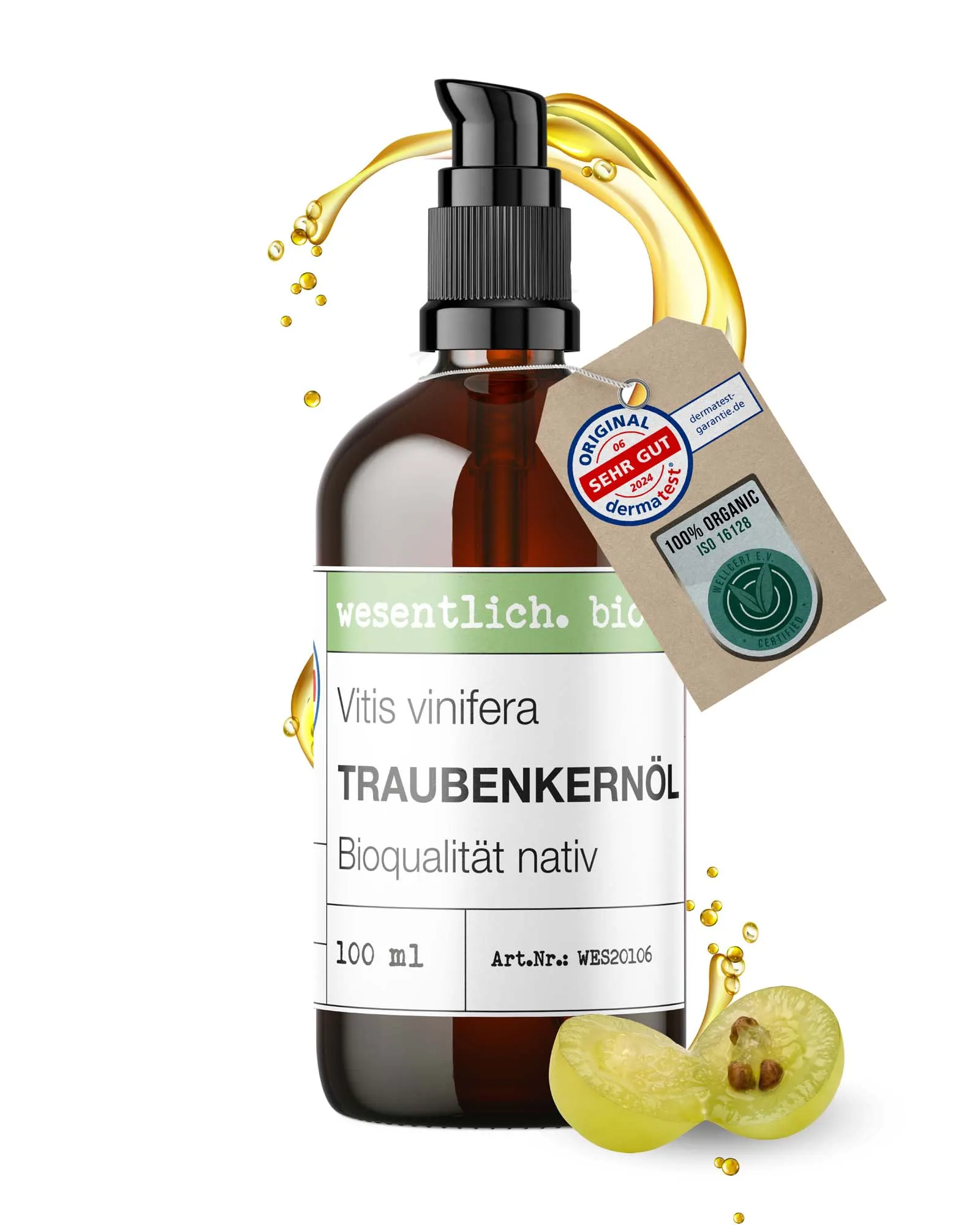 Traubenkernöl BIO kaltgepresst 100ml