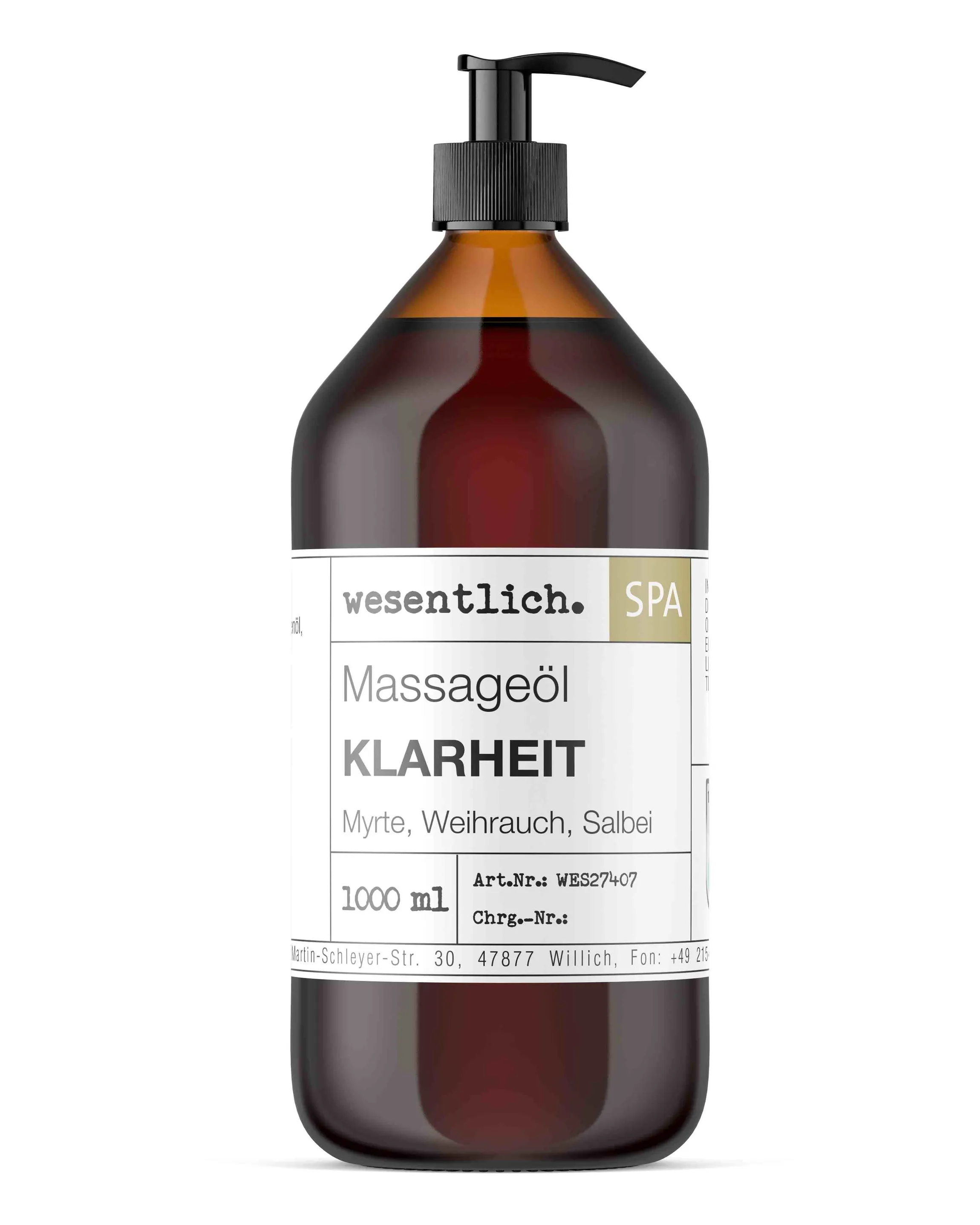 Massageöl "Klarheit" 1000ml
