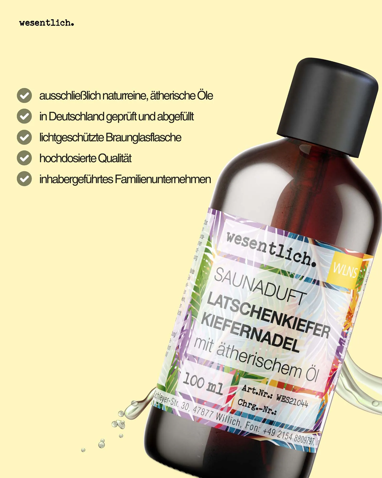 Saunaduft Latschenkiefer-Kiefernadel 100ml