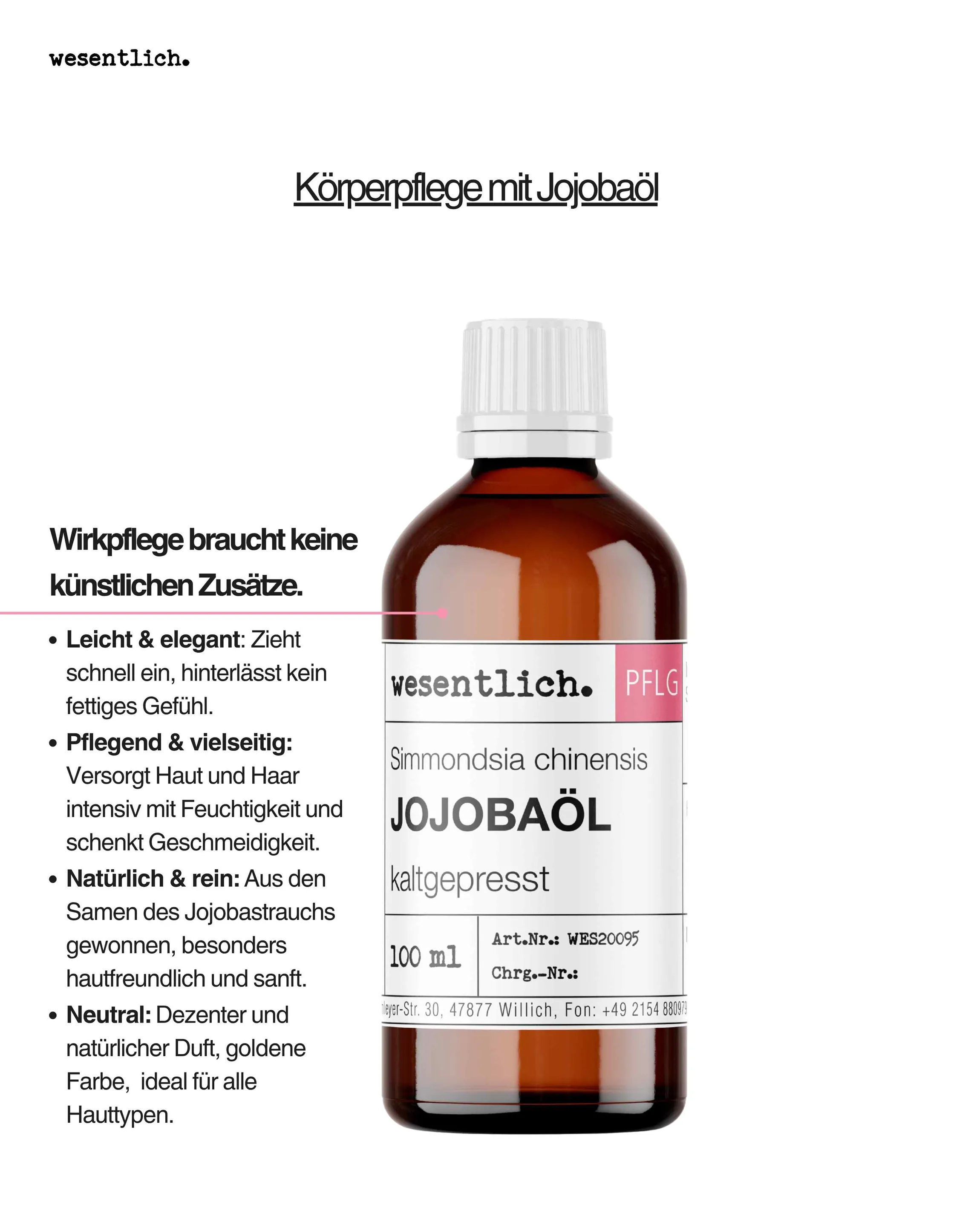 Jojobaöl kaltgepresst 100ml