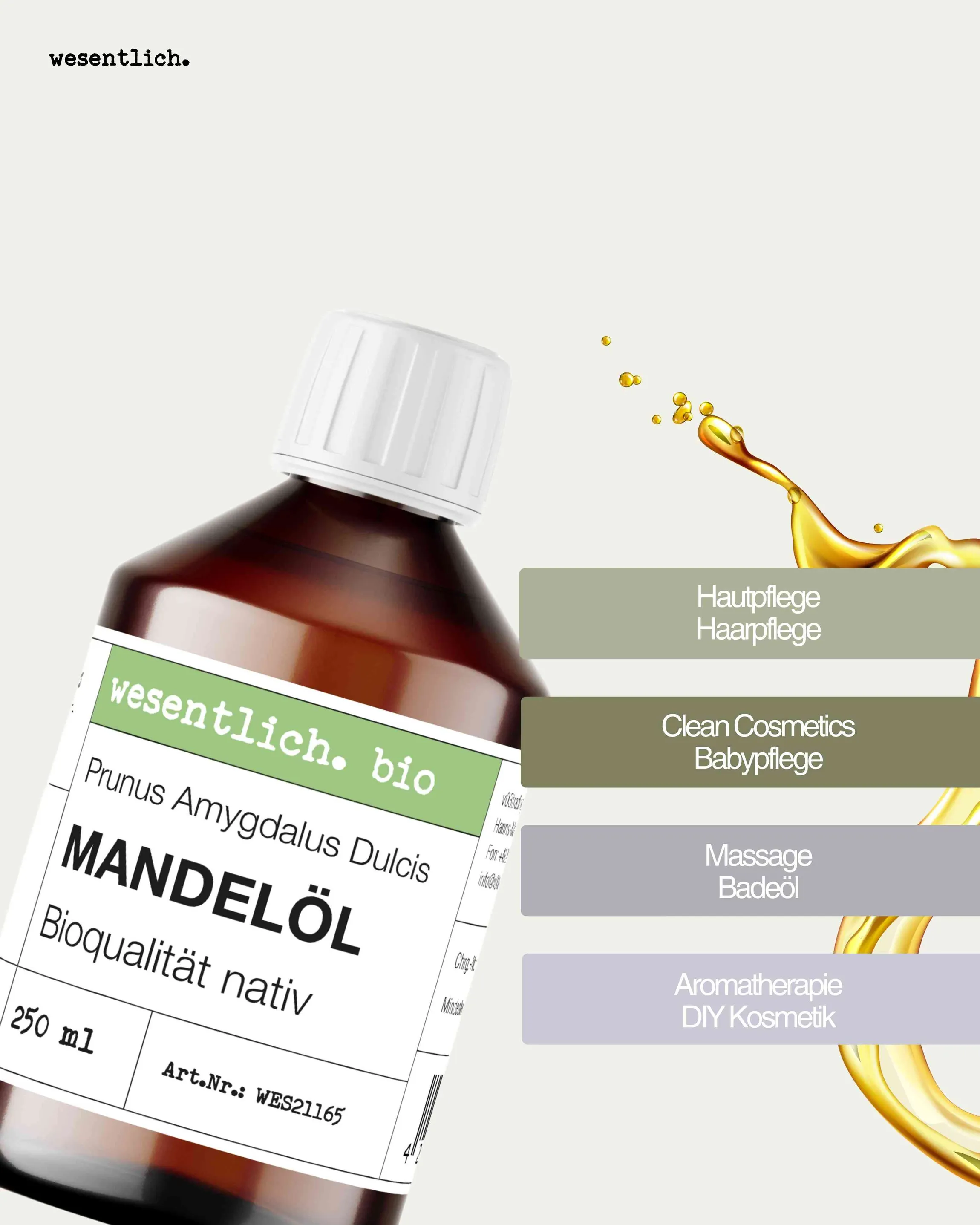 Mandelöl BIO kaltgepresst 250ml