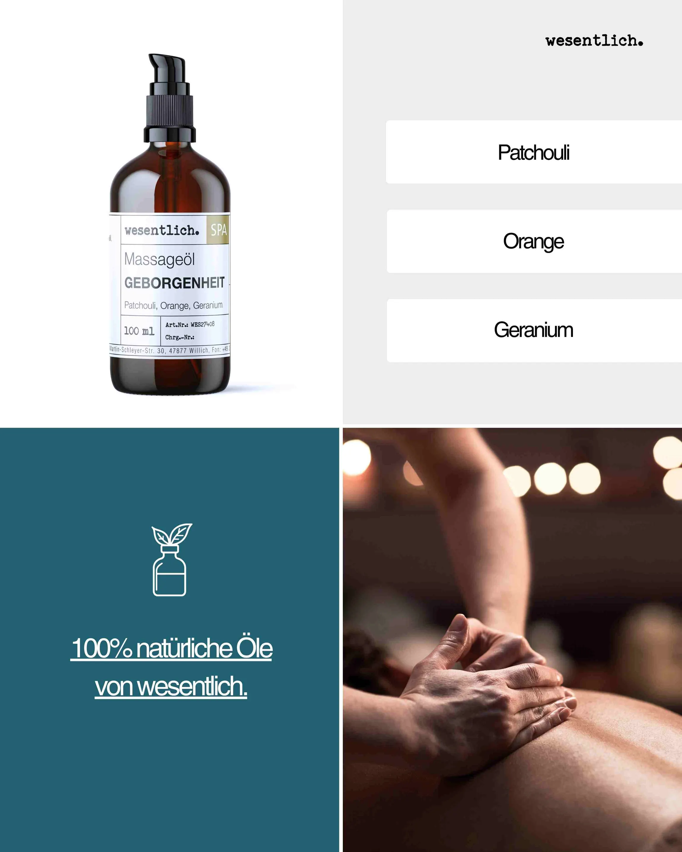 Massageöl "Geborgenheit" 100ml