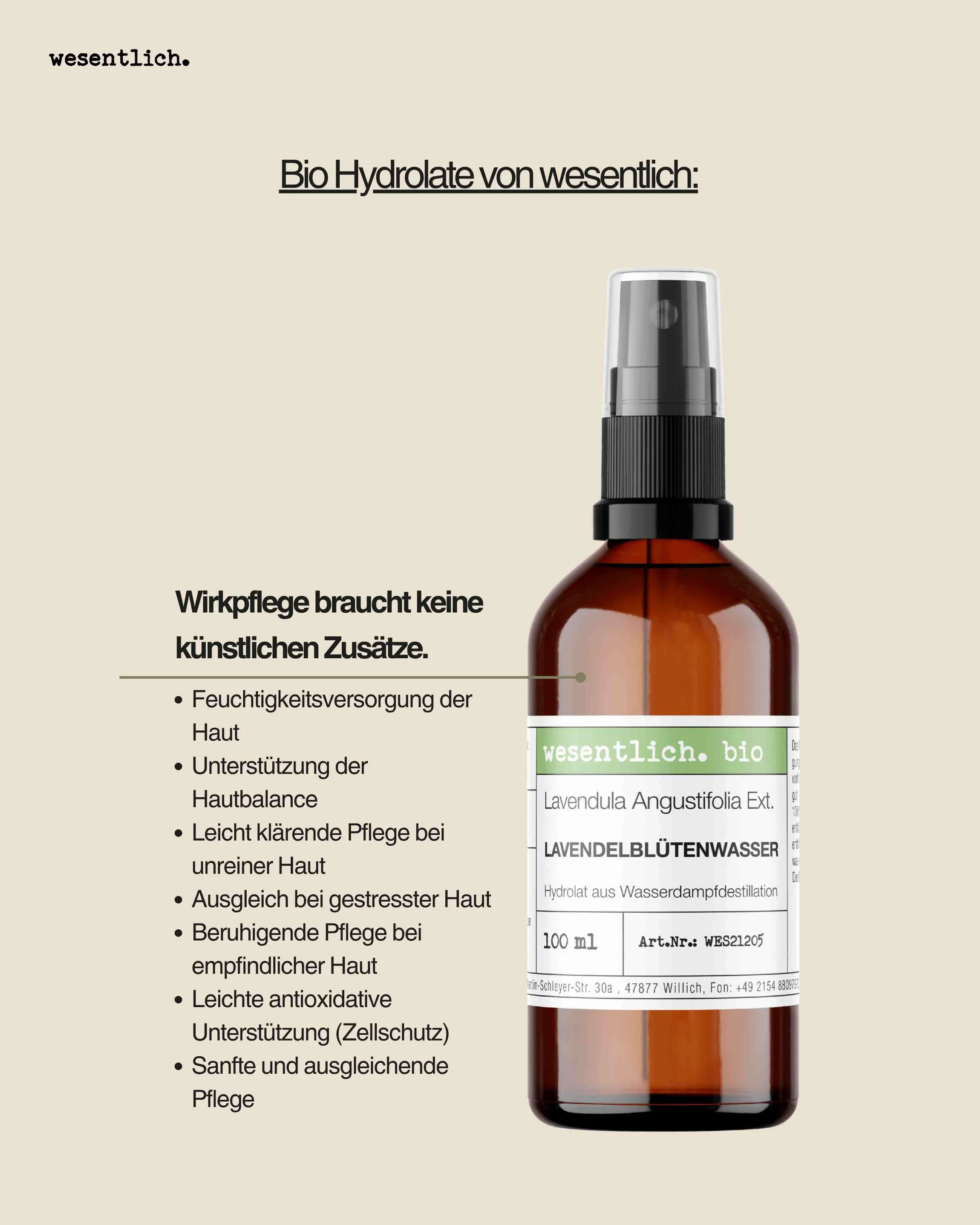 Lavendelblütenwasser bio 