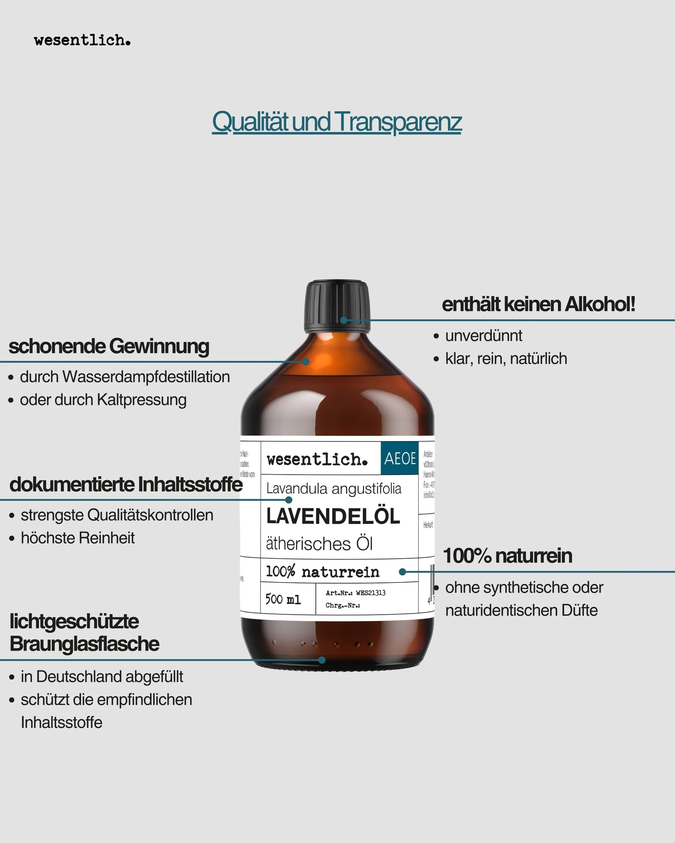 Lavendelöl 500ml