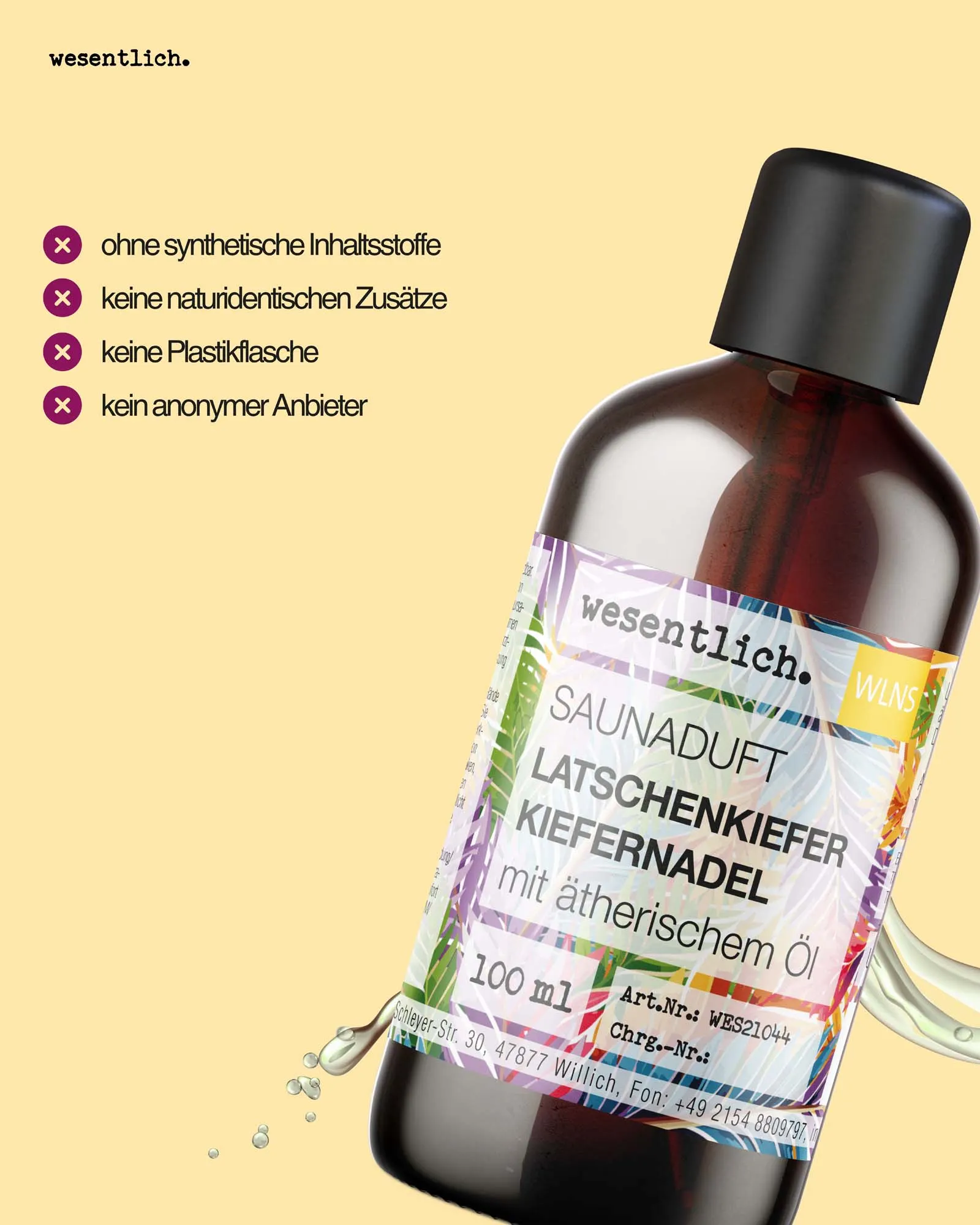 Saunaduft Latschenkiefer-Kiefernadel 100ml