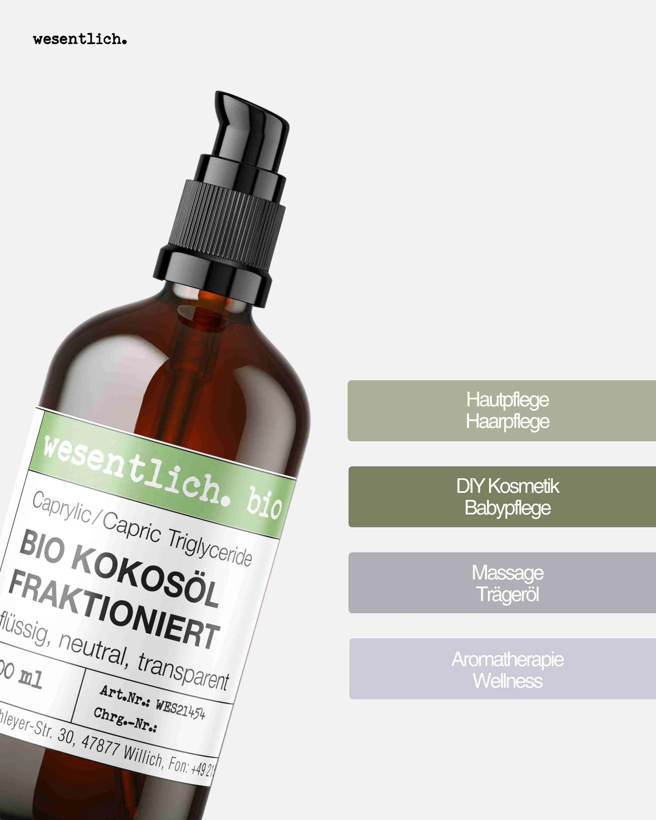 Kokosöl fraktioniert bio 100ml