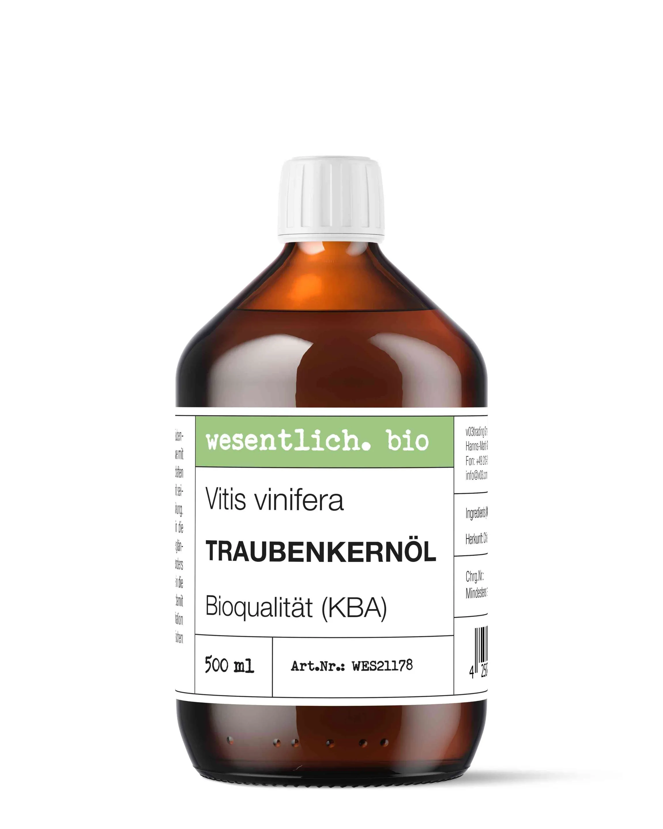 Traubenkernöl BIO kaltgepresst 500ml