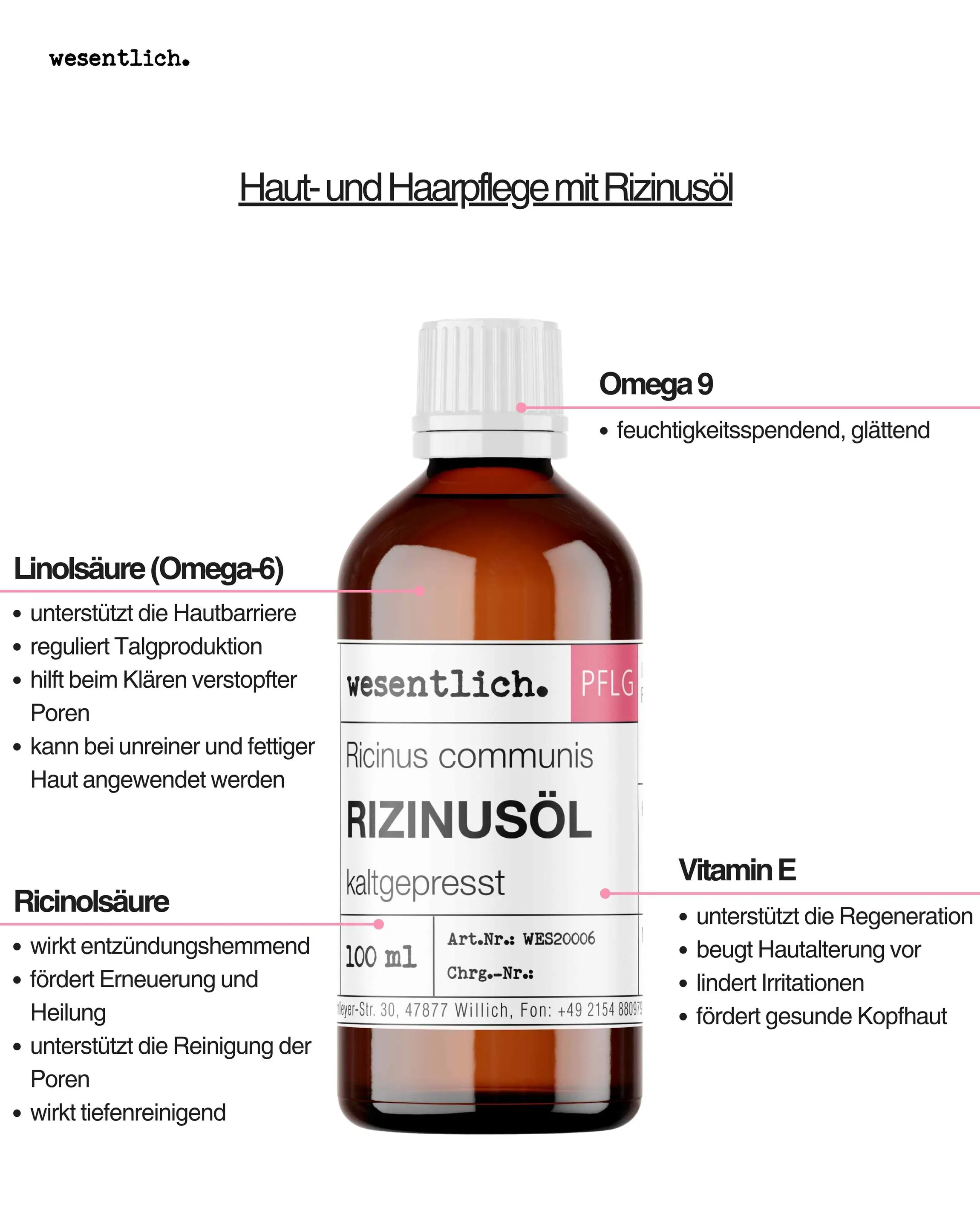 Rizinusöl kaltgepresst 100ml
