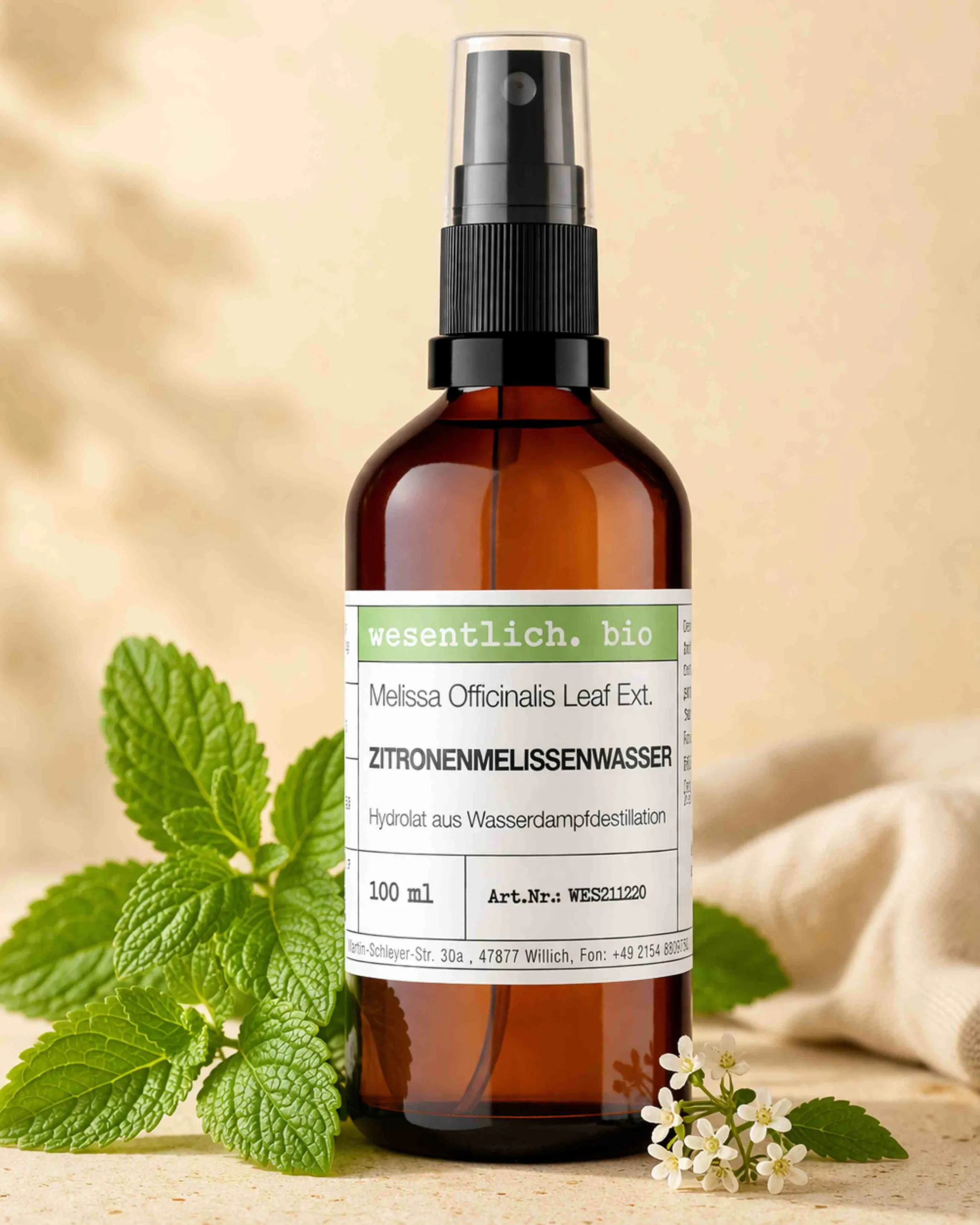 Zitronenmelissenwasser bio