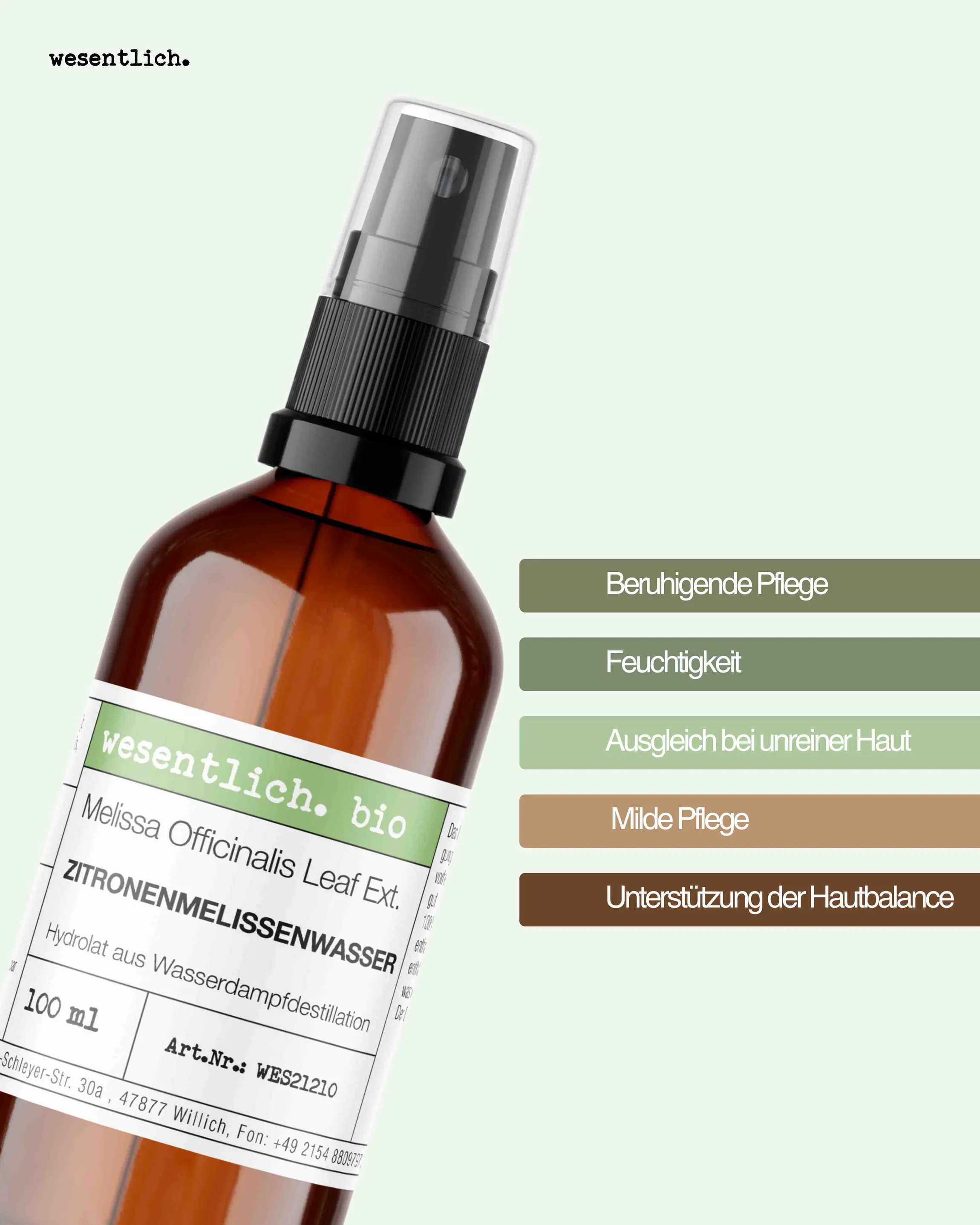 Zitronenmelissenwasser bio