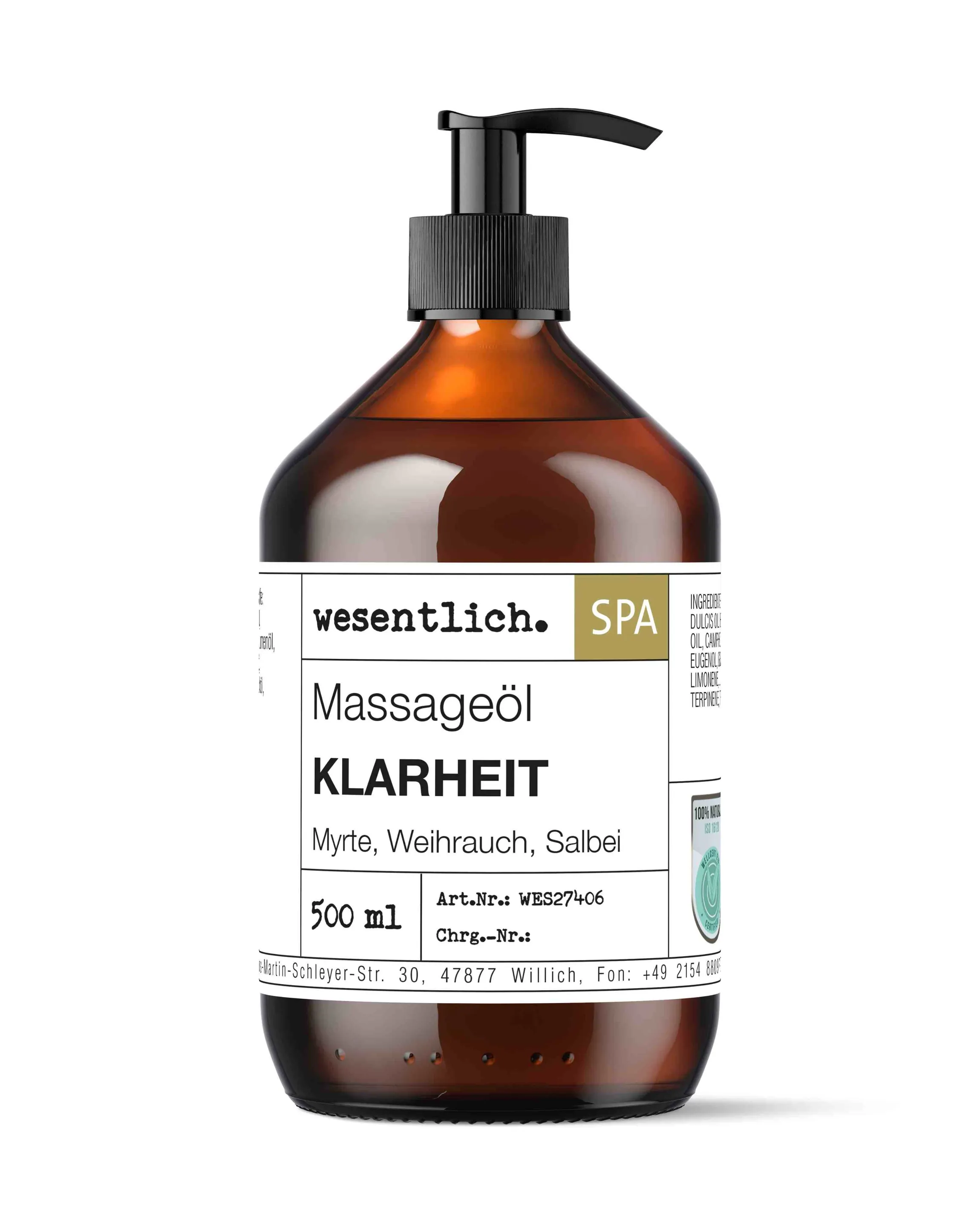 Massageöl "Klarheit" 500ml