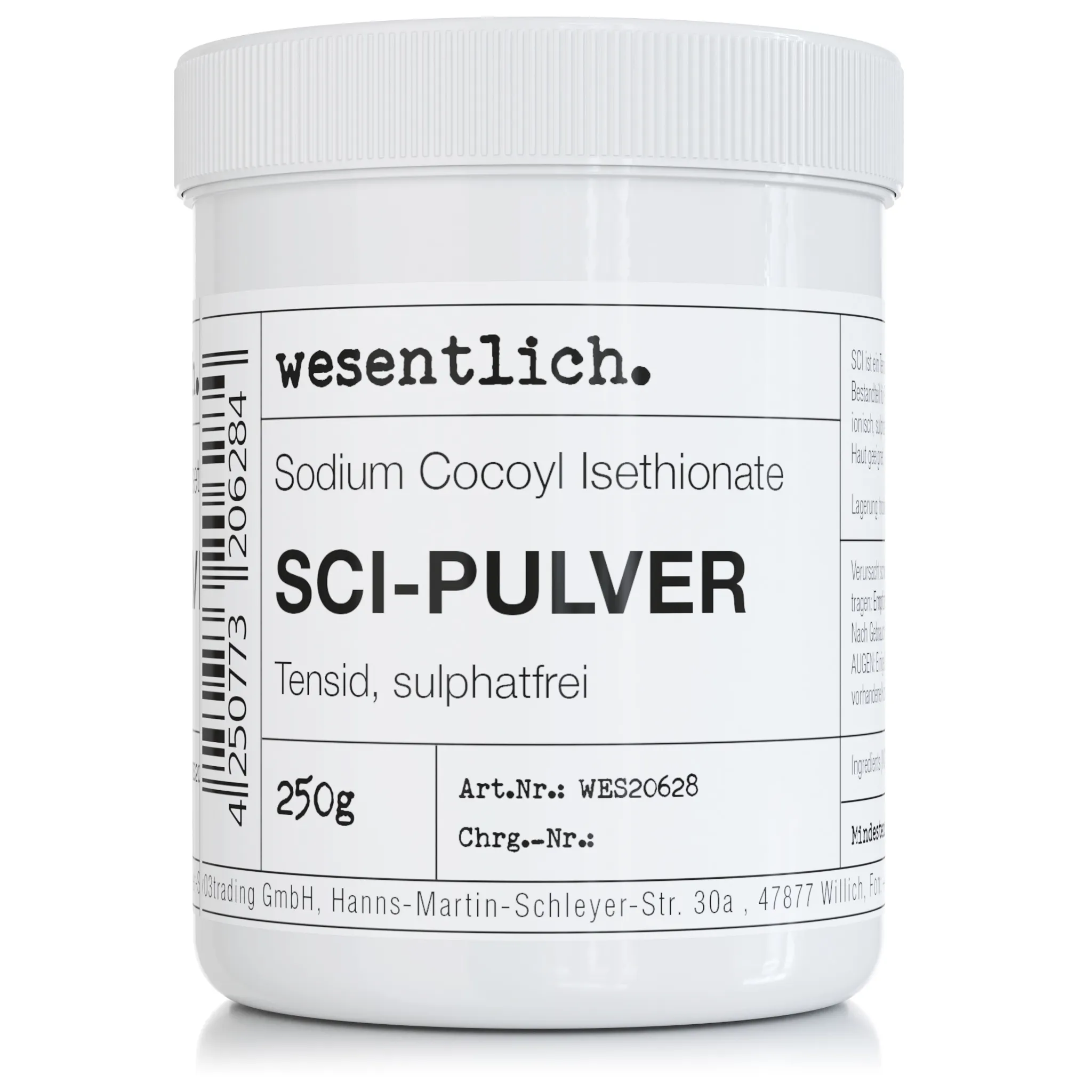 SCI - Sodium Cocoyl Isethionate 250g - mildes Tenid 