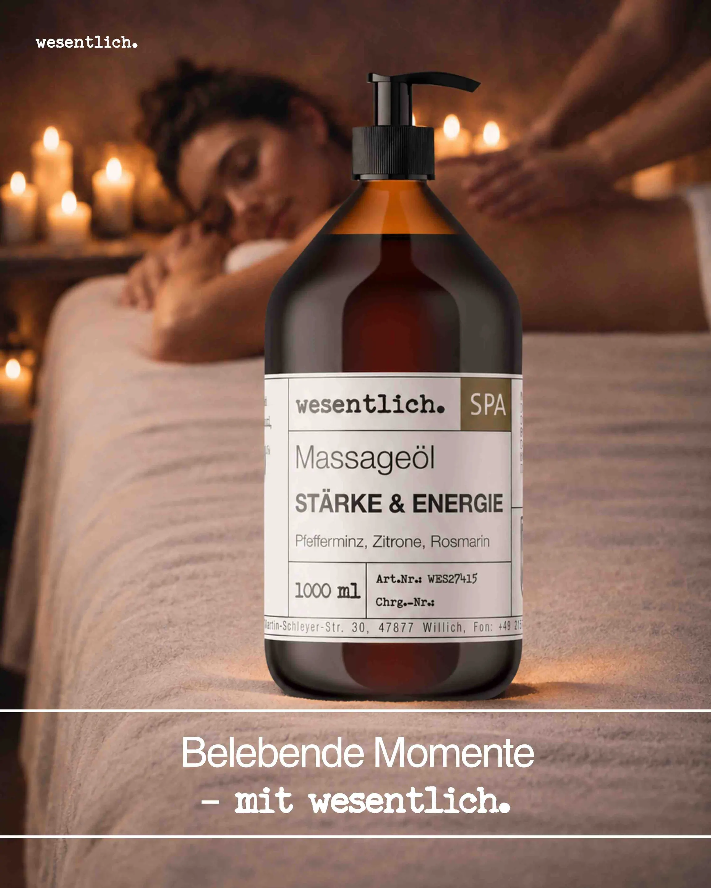 Massageöl "Stärke & Energie" 1000ml