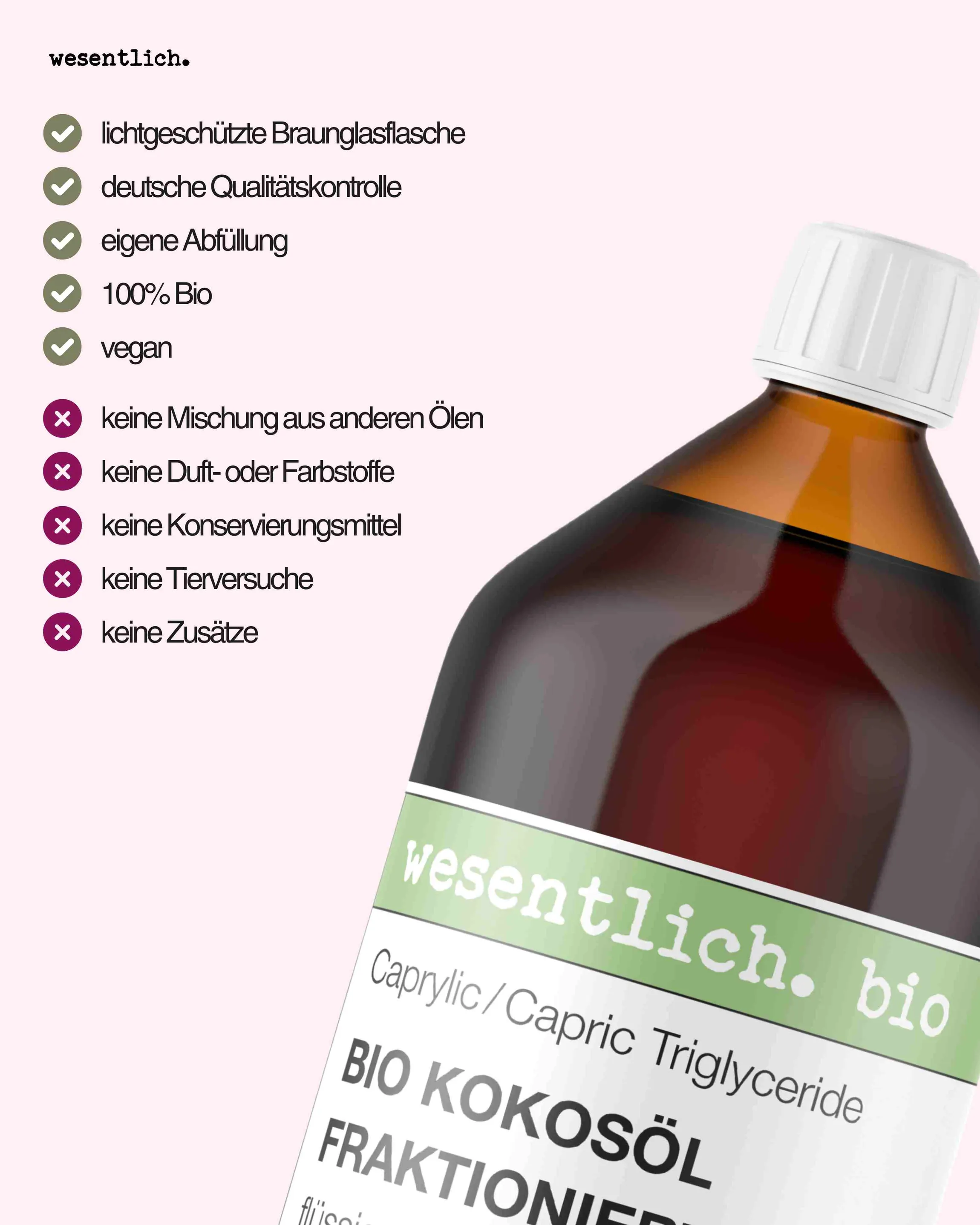 Kokosöl fraktioniert bio 1000ml