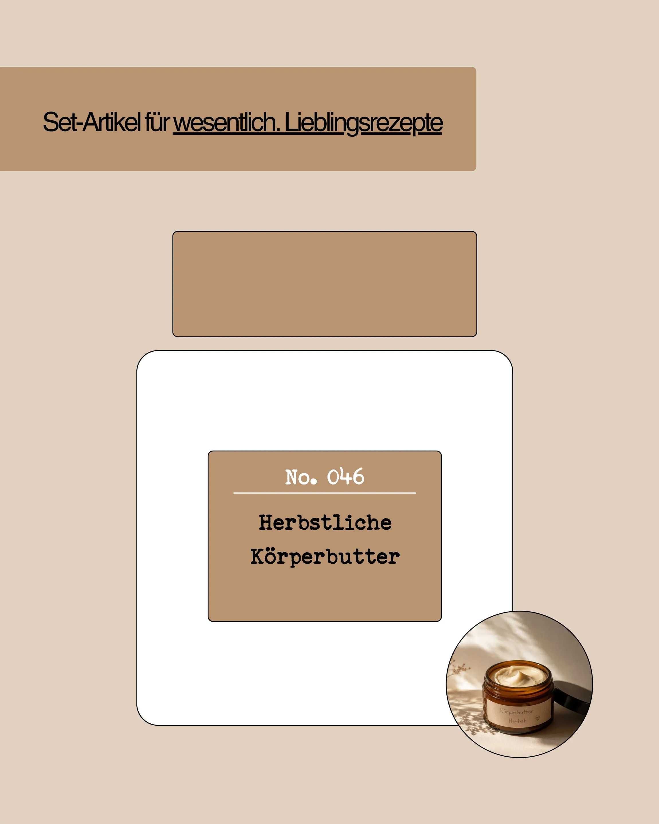DIY Set No. 046: Herbstliche Körperpflege-Butter mit Aprikosenkernöl bio