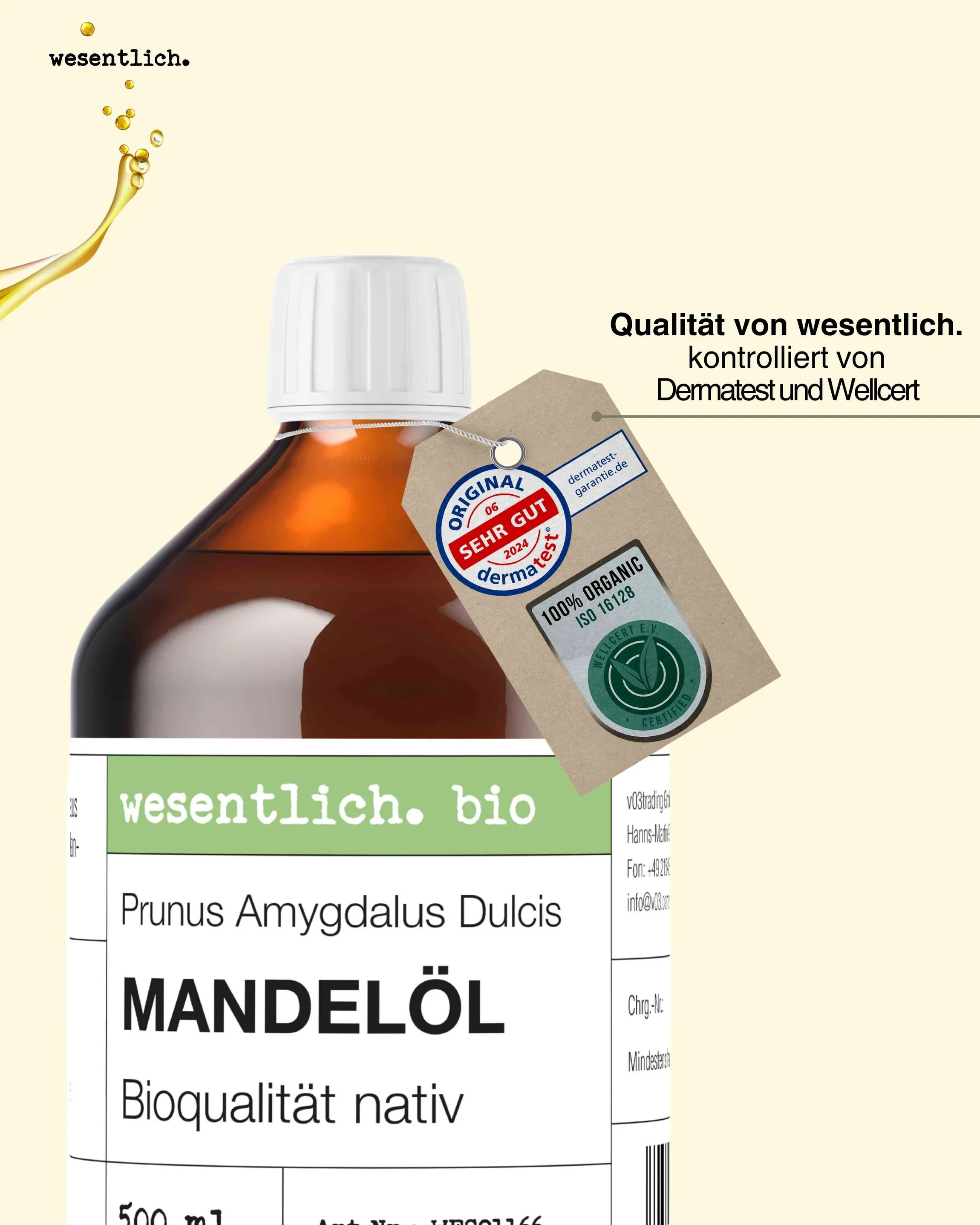 Mandelöl BIO kaltgepresst 500ml