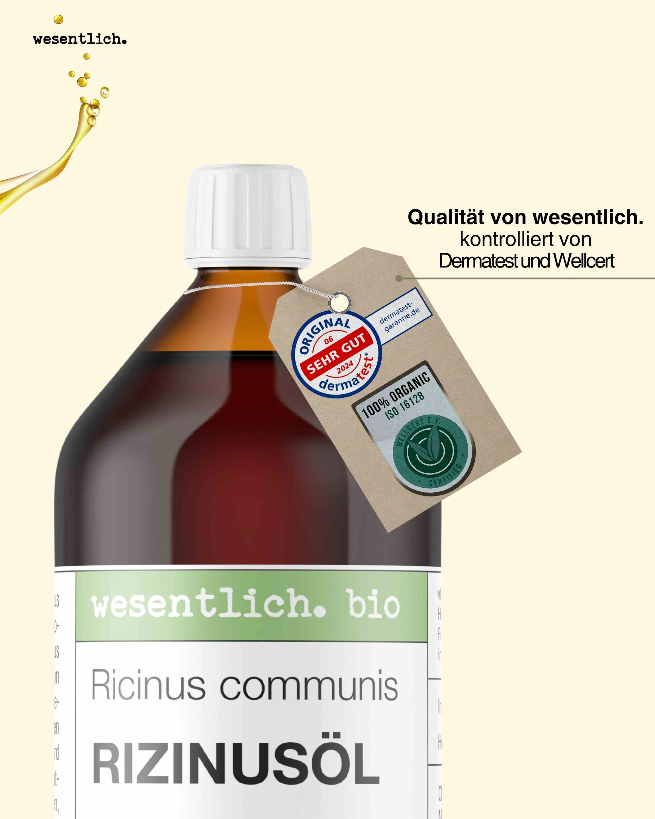 Rizinusöl BIO kaltgepresst 1000ml