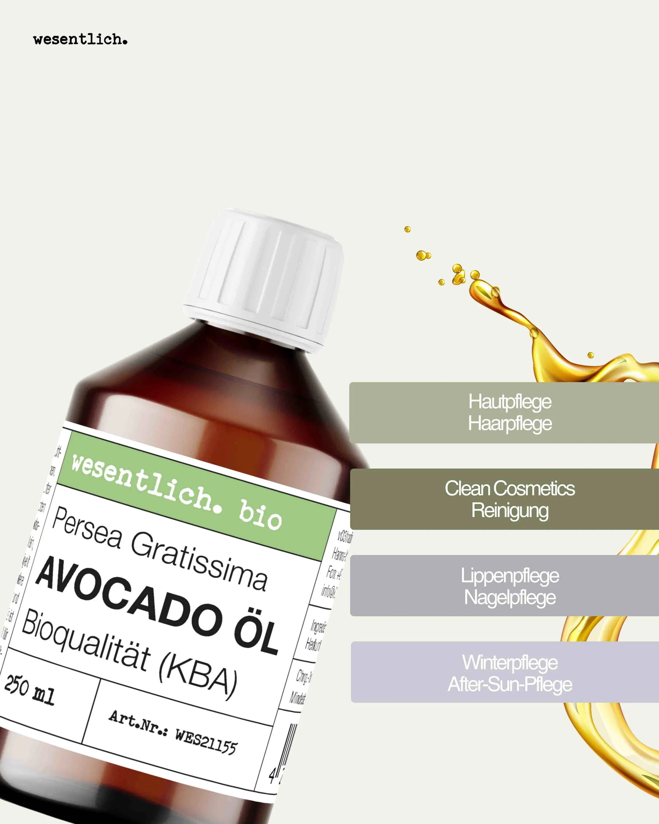 Avocadoöl BIO kaltgepresst 250ml