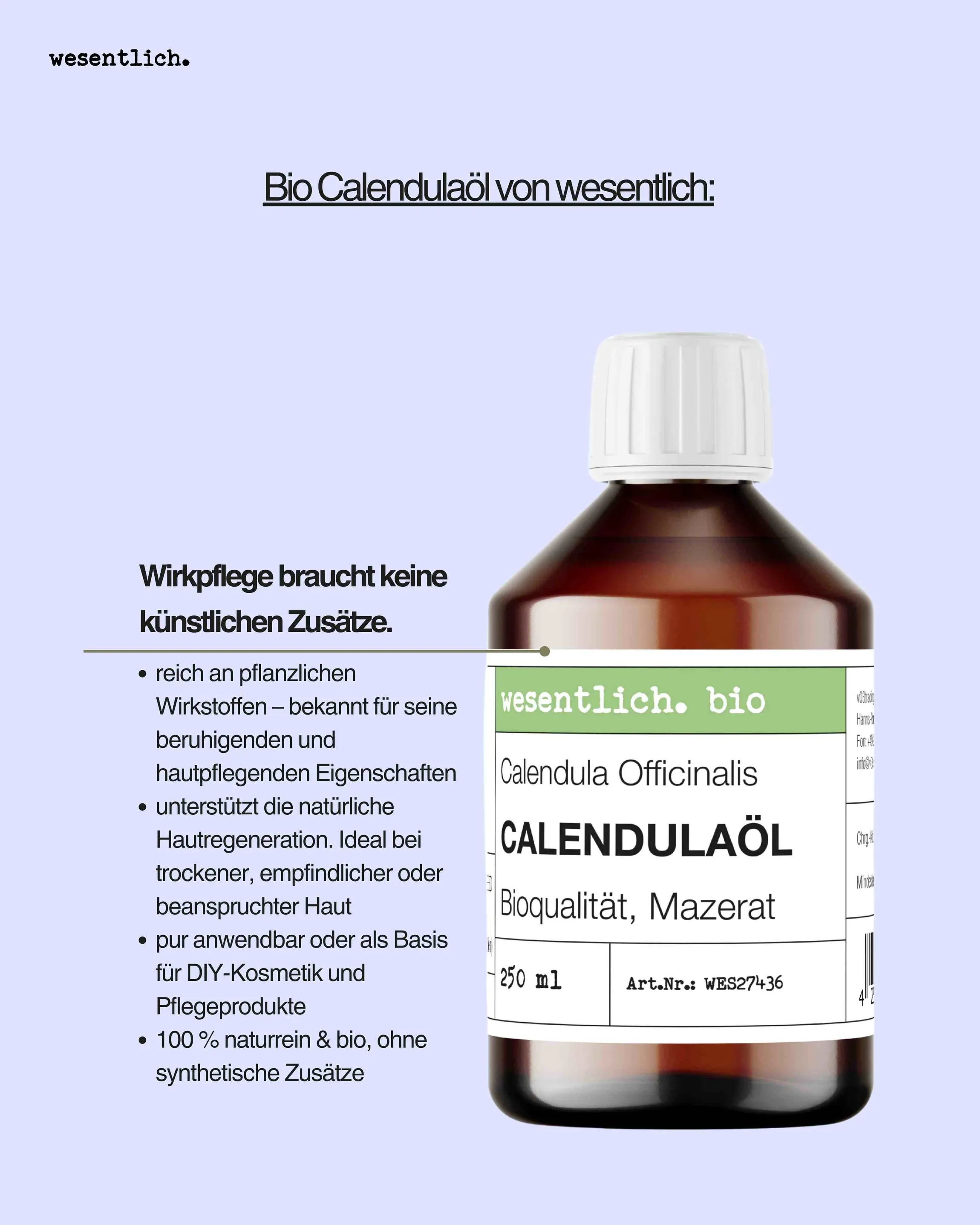 Calendulaöl bio 250ml