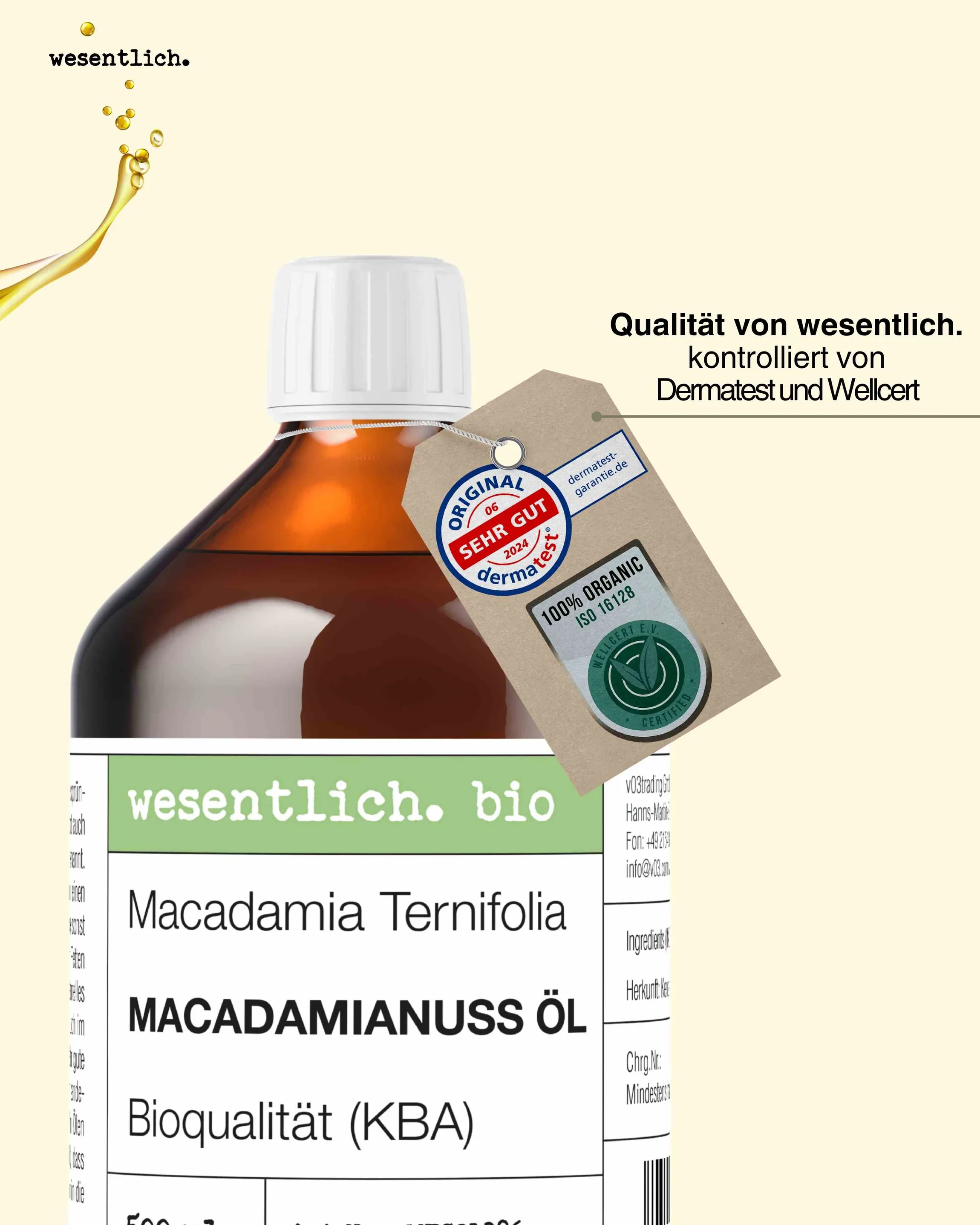 Macadamianussöl bio 500ml