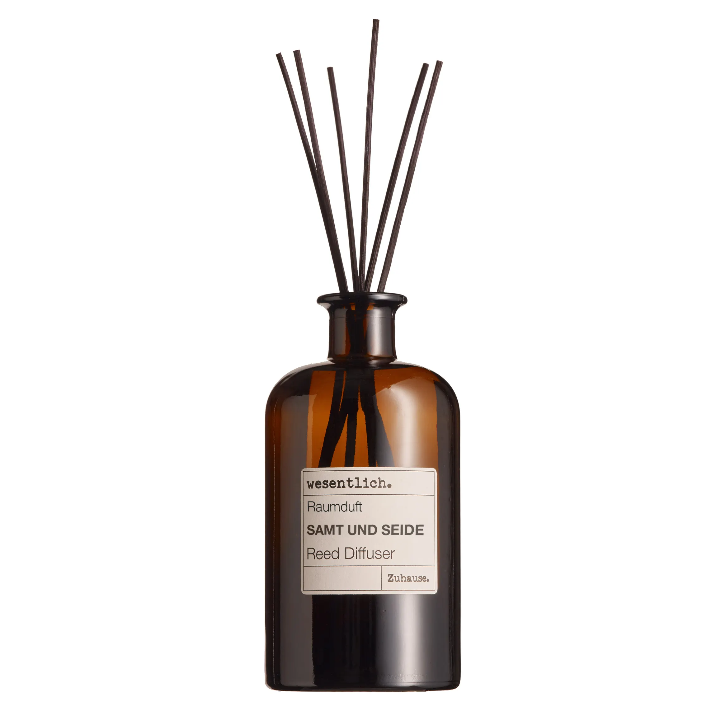 Reed Diffuser Raumduft  Samt und Seide (400ml) inkl. 7 Kapillarstäbchen 