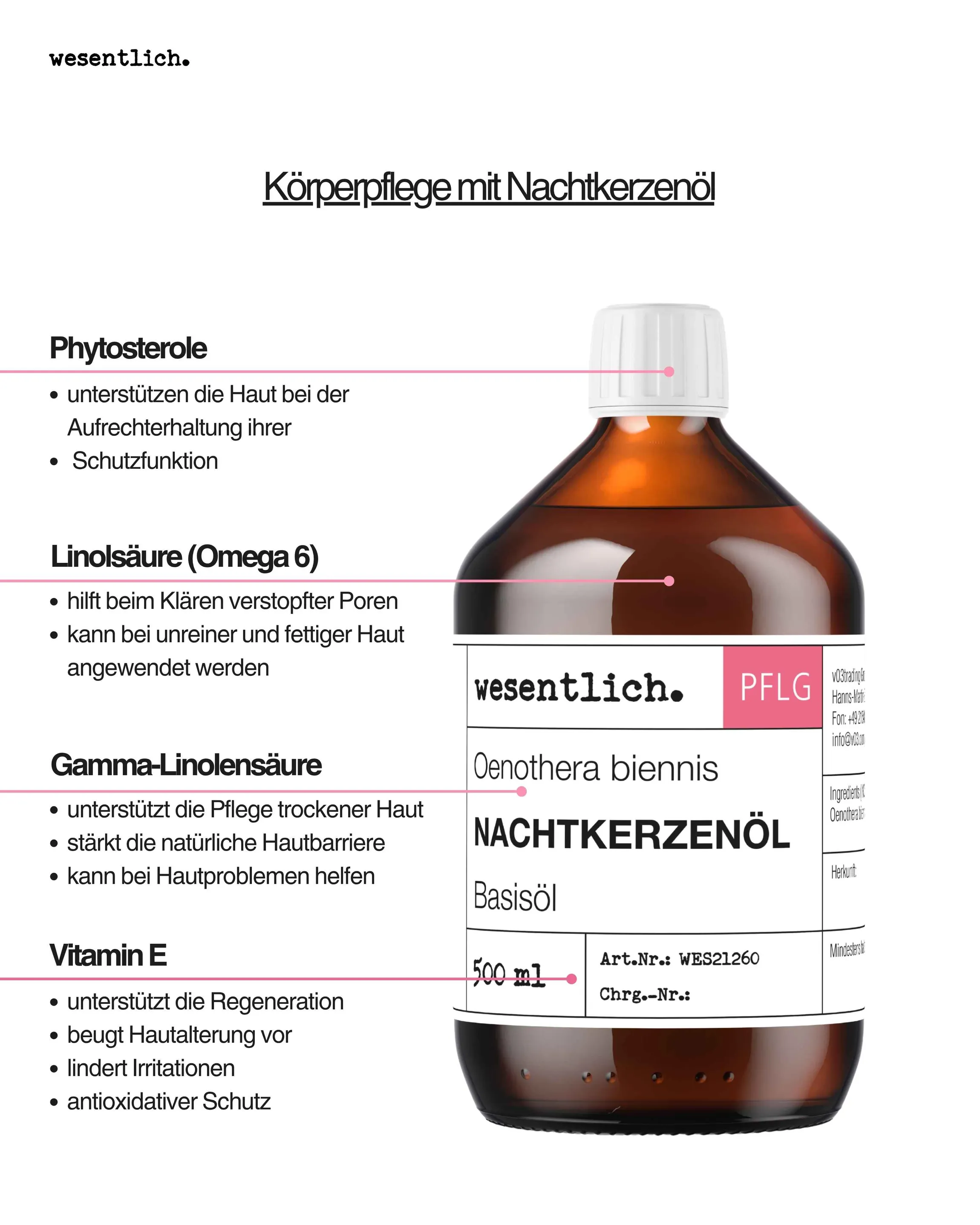 Nachtkerzenöl 500ml